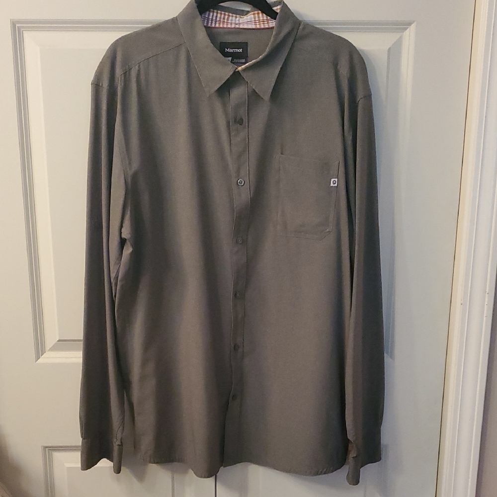 Marmot Charcoal Casual Button-Down Shirt